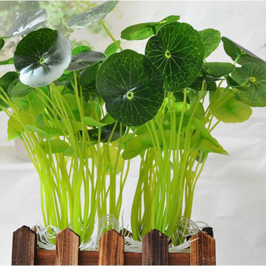 

Best 12 Heads Artificial Fake Lotus Leaves Grass Home Office Table Green Fresh Decoration Supply Grass Bouquets Drop Shipping