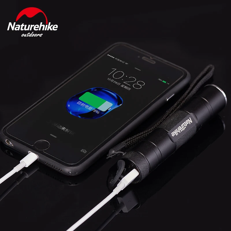 

Naturehike Ultralight Portable Urgent Mobile Phone Power Bank USB Charging Flashlight Waterproof Light For Camping Hiking