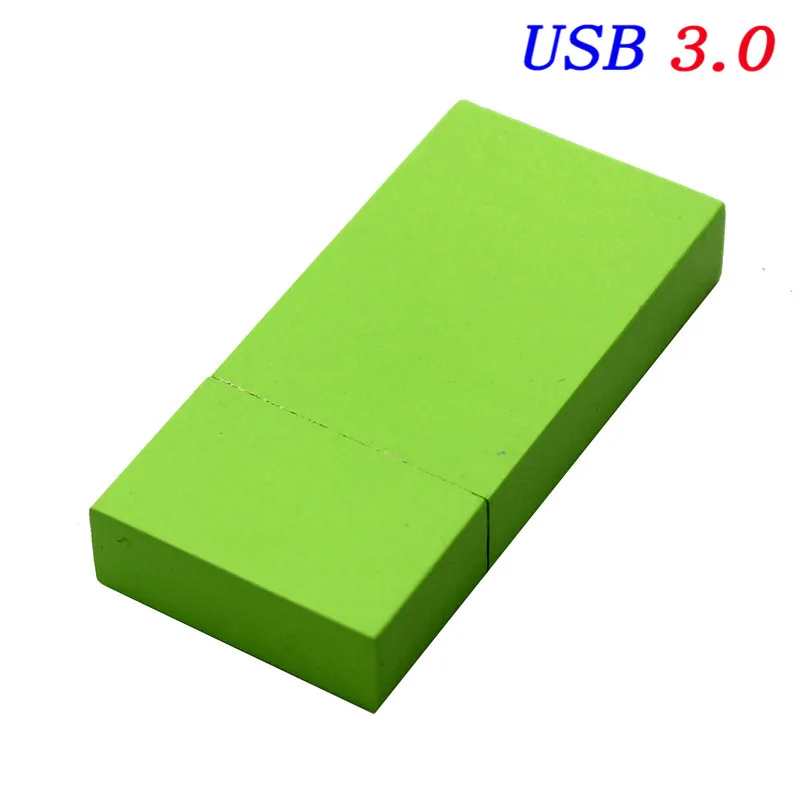 JASTER USB 3,0 логотип персональный деревянный цветной блок USB флеш-накопитель креативный подарок флешка 4G 8GB 16GB 32GB Деревянная Карта памяти - Цвет: A