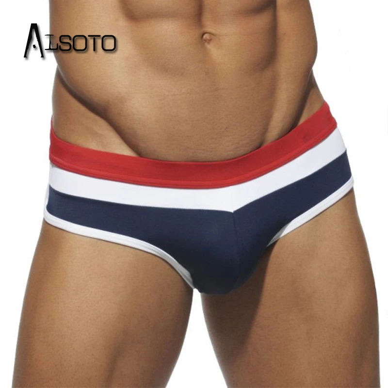 

Summer New 2023 man Sexy swimming briefs swimwear shorts trunks boxers patchwork color Low waist Men's Swim beach Swimsuits