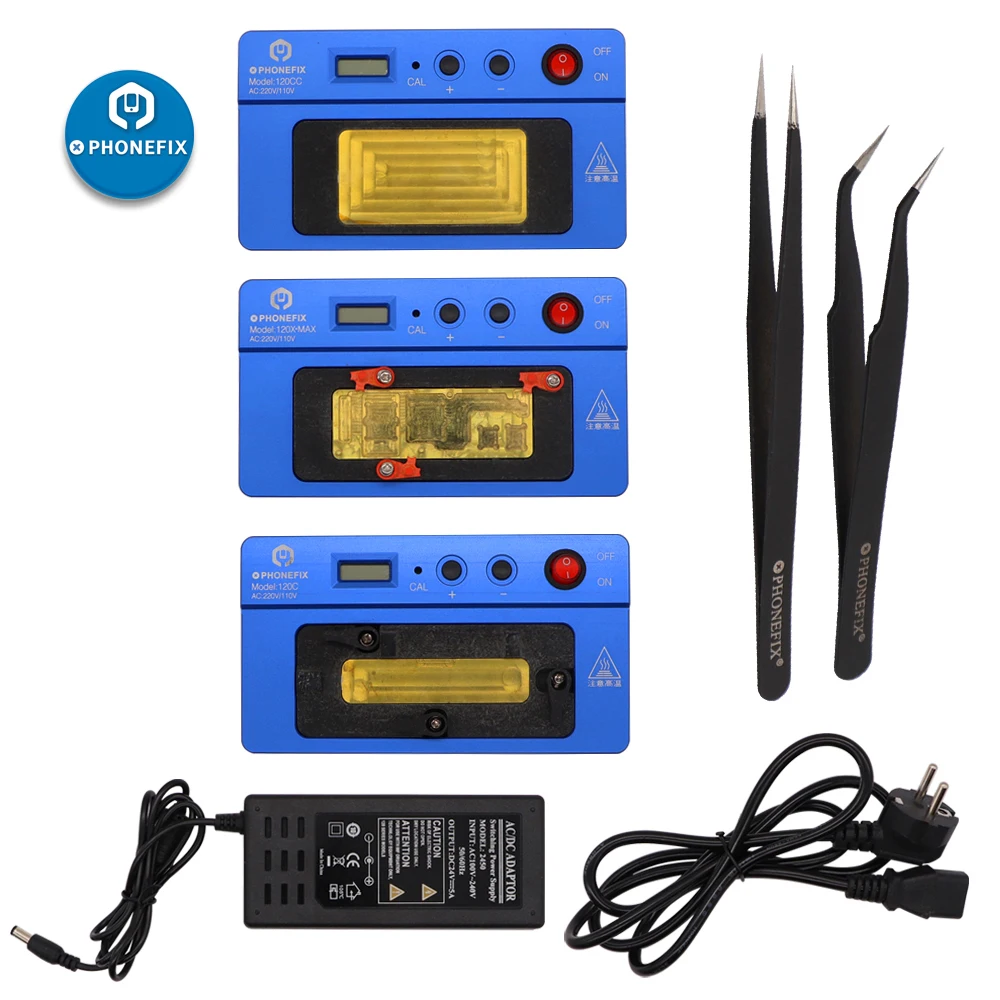 

PHONEFIX 120X-MAX 120C Welding Platform Desoldering Demolition Rework Station Heater For iPhone X XS MAX motherboard Separater