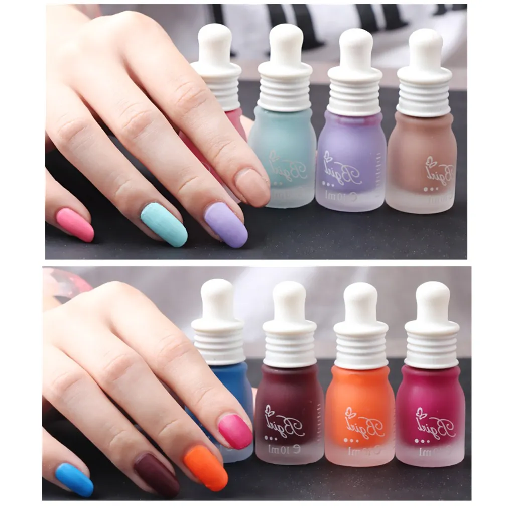 1pcs 7ml Nail Enamel Polish Fashionable Easy To Wear Long lasting Milk