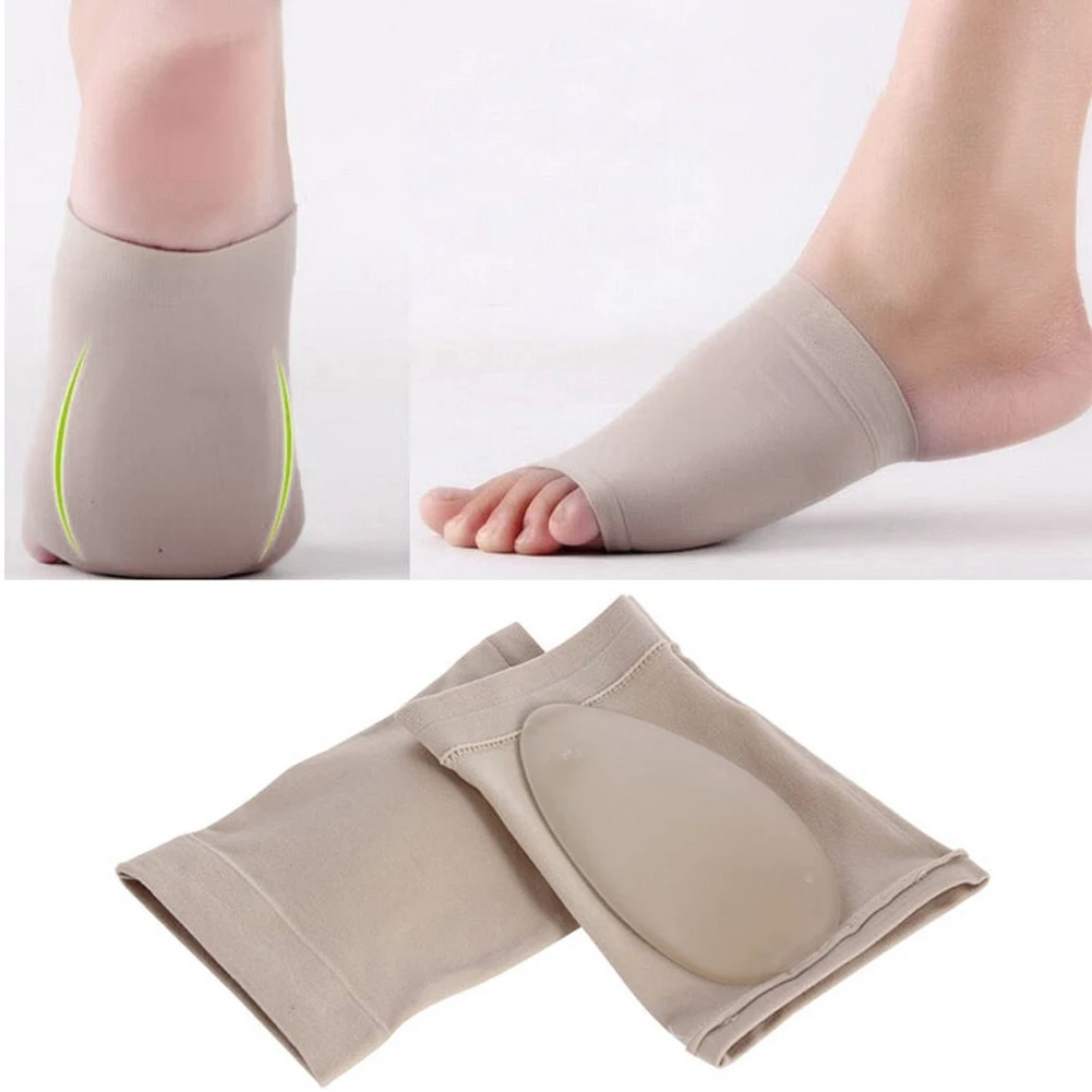 1 Pair Flatfoot Orthotics Pads Silicone Foam Feet Cushion Pad