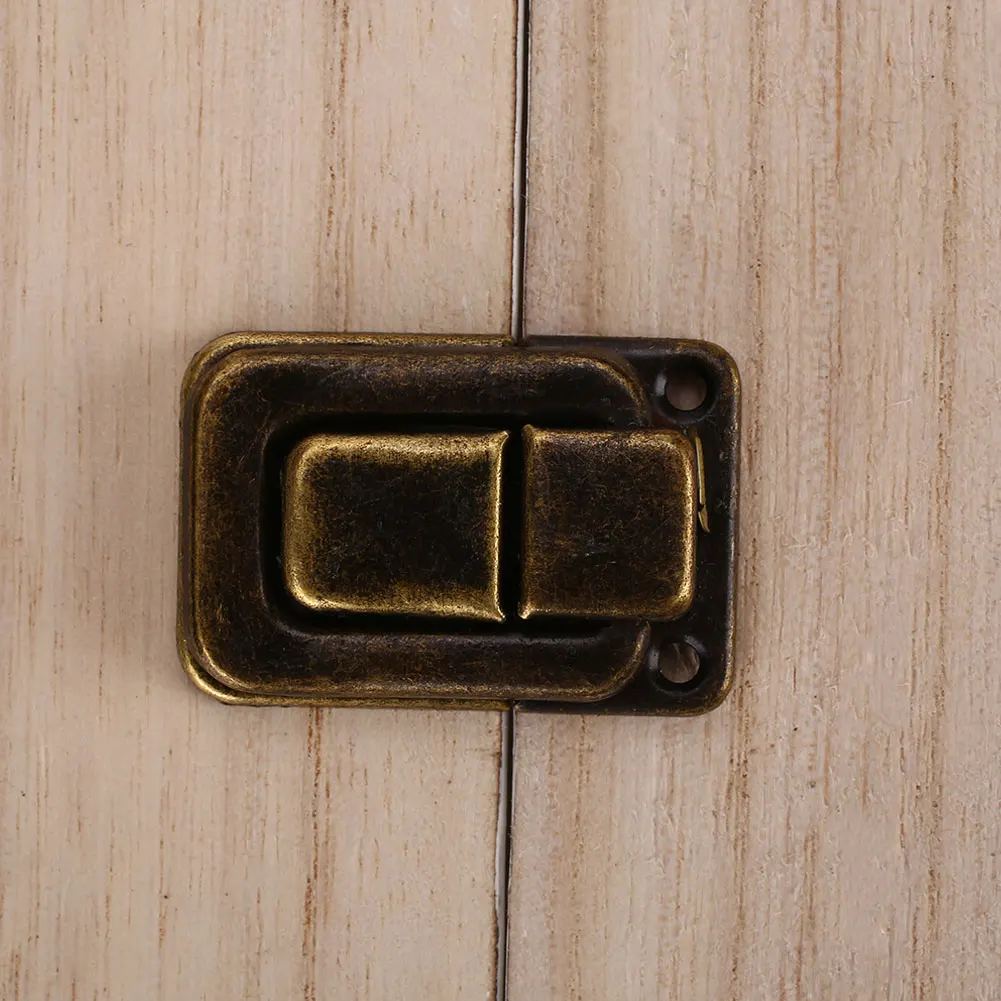 

Hasp Rivet Jewelry/Wine Box Wooden Case Lock Catch Toggle Rivet Buckle Latch