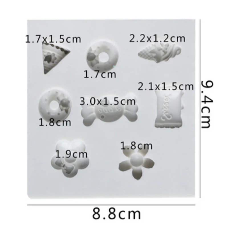 Мультфильм конфеты и цветок силиконовые формы помадка плесень Торт Украшение Инструмент шоколад, форма для мастики, сахарное ремесло, кухонные гаджеты