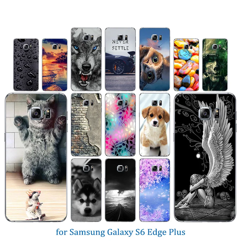 for Samsung Galaxy S6 Edge P Transparent Soft TPU Cell Phone Case 5.7inch Coque Luxury Silicone Back Cover G928 Capa |