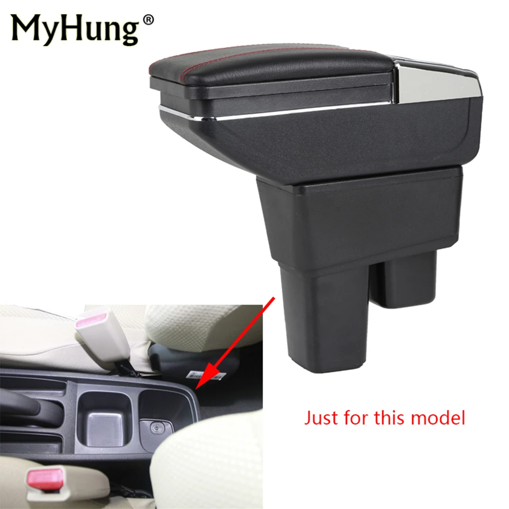 For Honda Fit Jazz 20082013 Ge Car Console Armrest Box Central Storage Box With Cup Holder