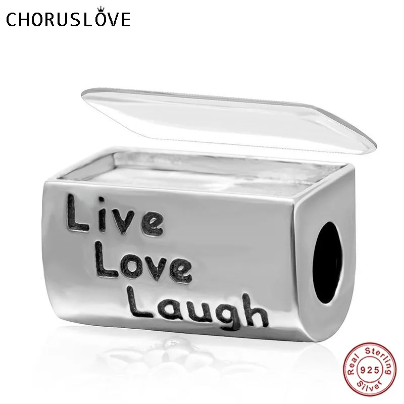 

Choruslove 925 Sterling Silver New DIY Photo Beads Charms for Woman Gift fits Pandora Bracelets Jewelry Making SS3574