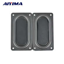 Aiyima 2 pçs 5090 placa de vibração filme baixo 9050 placa aço inoxidável falante filme passivo diafragma vibração diy