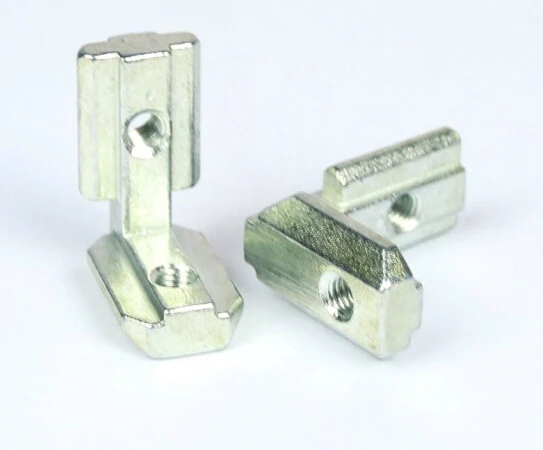 NUTW-01130 Interior Joint Angle Bracket for Aluminum Profile Extrusion 20x20 Slot 6mm with Screw Connect Parts NUTW-01130 Interior Joint Angle Bracket for Aluminum Profile Extrusion 20x20 Slot 6mm with Screw Connect Parts