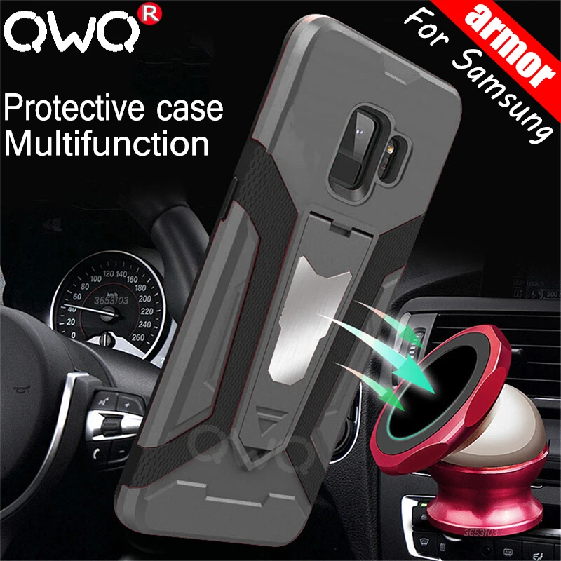 

Multifunctional Armor Phone Case For Samsung Galaxy S9 S8 Plus Note 8 9 shockproof Protective Case For Samsung S7 EDGE Cover