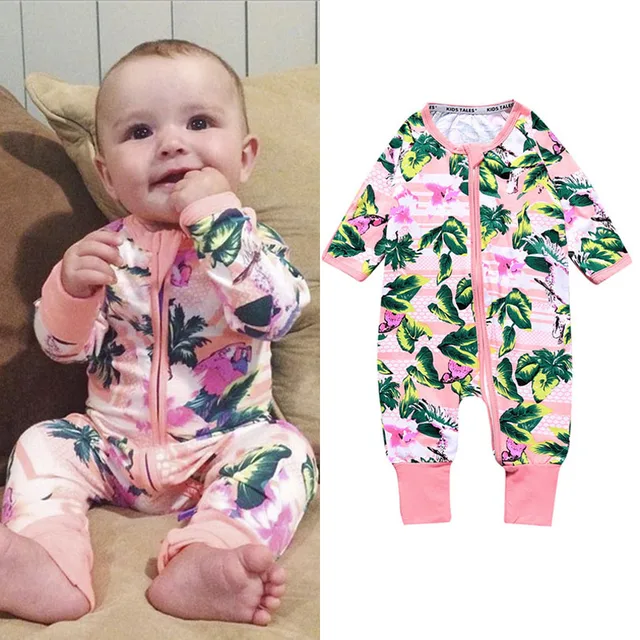 2019 Spring Bamboo Cotton Baby Rompers Onesies Kids Clothing Jumpsuit