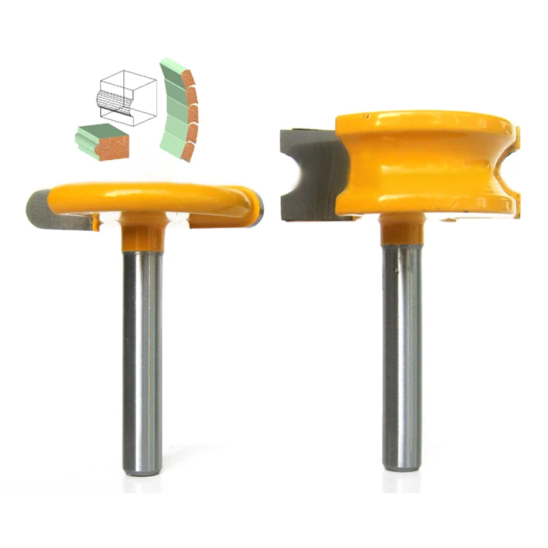

2pcs/set High Quality Router Bit 1/4" Shank 1/4" Diameter Canoe Flute and Bead Router Bit Sets For Woodworking Cutting Tool