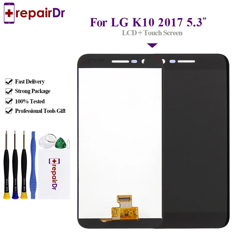 

ORIGINAL Display For LG K10 2017 LCD Touch Screen Digitizer + Frame Tested For LG K10 2017 Lcd Screen M250 M250N M250E Display