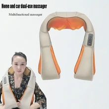 Electric Shiatsu massage back shoulder body neck massager infrared heating kneading car / home multi-function shawl massager Electric Shiatsu massage back shoulder body neck massager infrared heating kneading car / home multi-function shawl massager