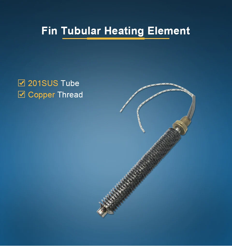 aço inoxidável, diâmetro do elemento tubular, radiador