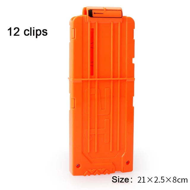 Refill Darts Bullets For Nerf N-strike Elite Series Blasters Children Toy Gun Blue Soft Bullet Foam Guns Accessories 12 clips