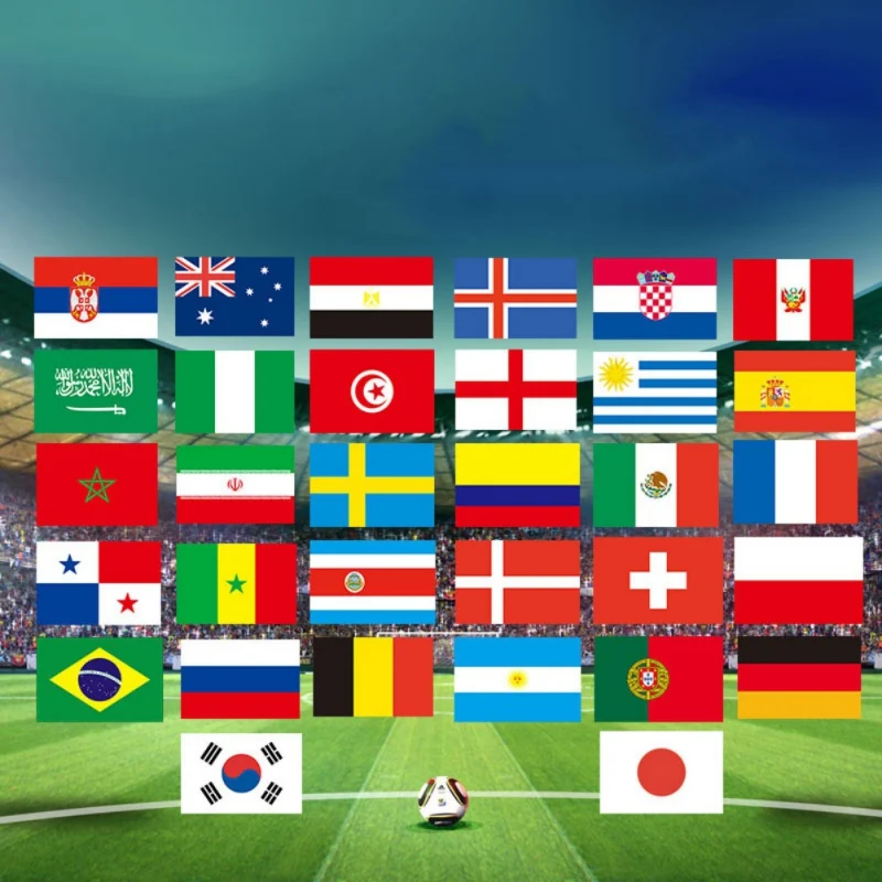 Buy International footbal 32 Countries Small Bandeir