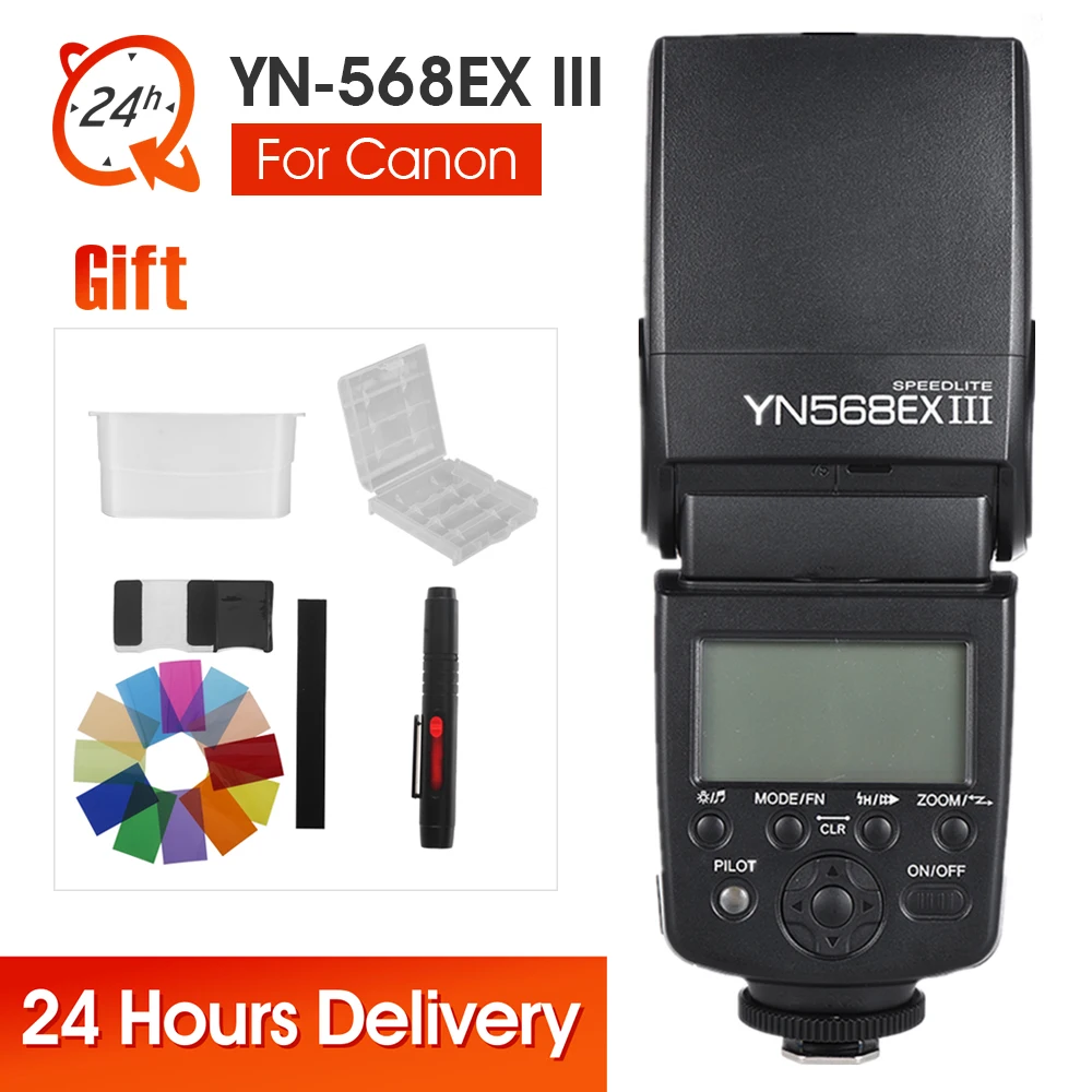

YONGNUO YN-568EX II YN568EX III Wireless TTL HSS Flash Speedlite for Canon 1100d 650d 600d 700d for Nikon D800 D750 D7100