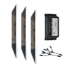 Panneau Solaire 12V 100W 3 PCS Solar Module Motorhome 300W Solar Battery Charger Solar Charge Controller 12V/24V 30A Caranvan