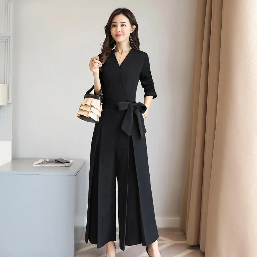 Wine Red Bandage Jumpsuit womanBlack Spandex Long Sleeve Bodies Woman Sexy Roupa Feminina Kombi Elegant Rompers Womens 70Q001