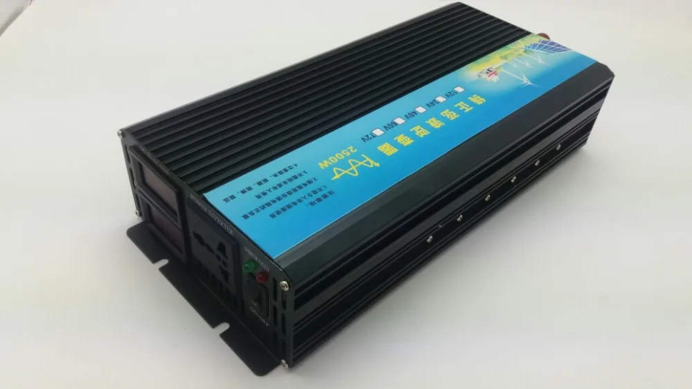 

Dual digital display 2.5KW 2500W DC24V to AC220V Pure Sine Wave Solar Inverter Surge power 5KW 5000W