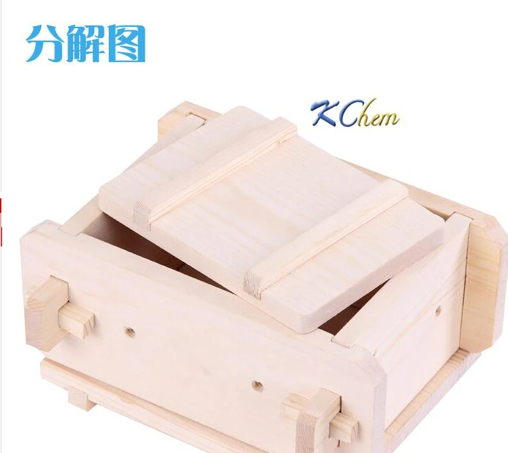 Homemade tofu mold tofu box with pressure, Tofu DIY, Wooden, Tofu Press