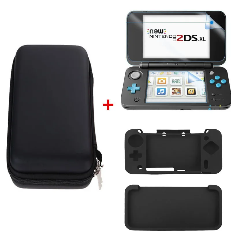 Защитные чехлы для nintendo New 2DS XL/LL EVA сумка для переноски для 2 DSXL консольные аксессуары Защитные пленки для экрана силиконовый чехол