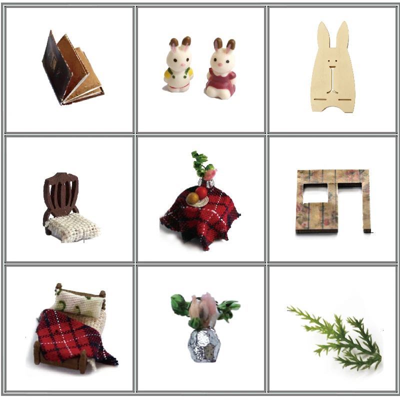 Handmade Furniture Doll House DIY miniature doll house 3D Wooden Dollhouse miniatures Toys for Christmas and birthday gift V4-V6
