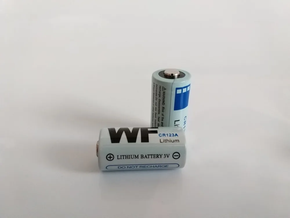 

2pcs CR123A CR123 123A 16340 Li-ion Battery 3V Primary Lithium Battery