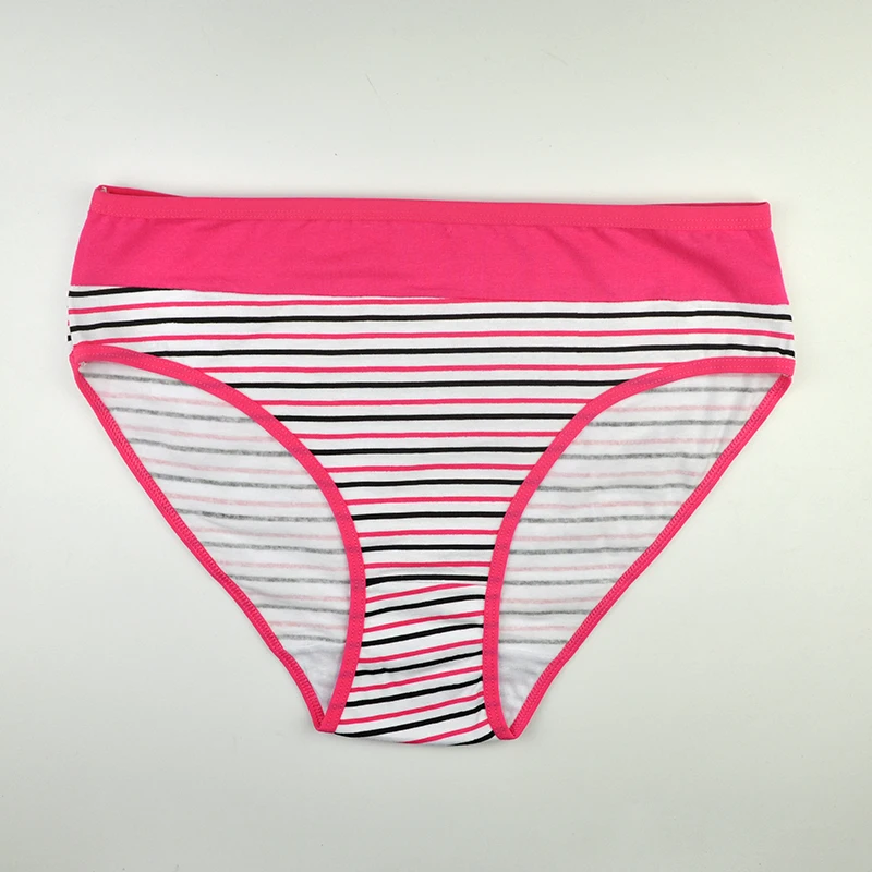 LOBBPAJA Lot 6 pcs Woman Underwear Cotton High Waist Plus Size Striped Briefs Panties Ladies Mothers Knickers for Women L9317 LOBBPAJA Lot 6 pcs Woman Underwear Cotton High Waist Plus Size Striped Briefs Panties Ladies Mothers Knickers for Women L9317