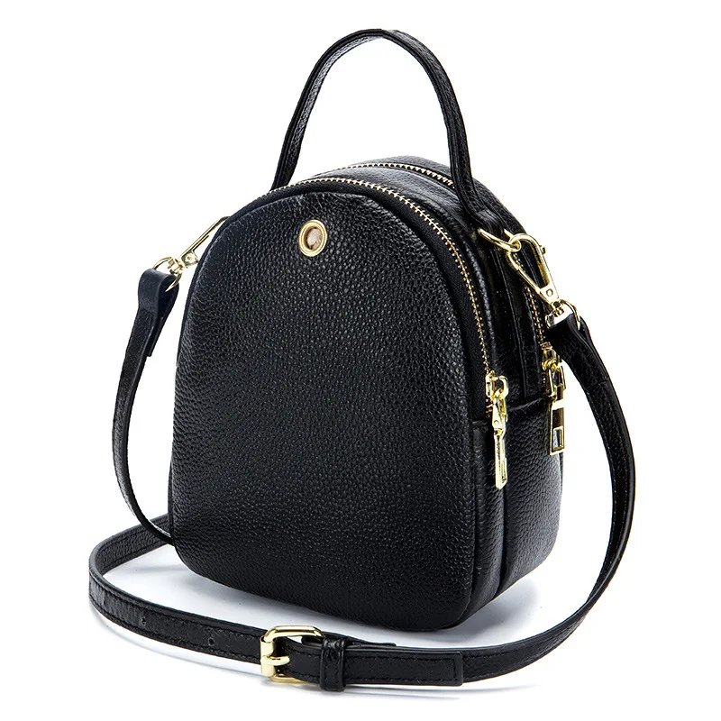 Women Bag Of Genuine Leather Lady Wrist Bag With One Shoulder Strap ...