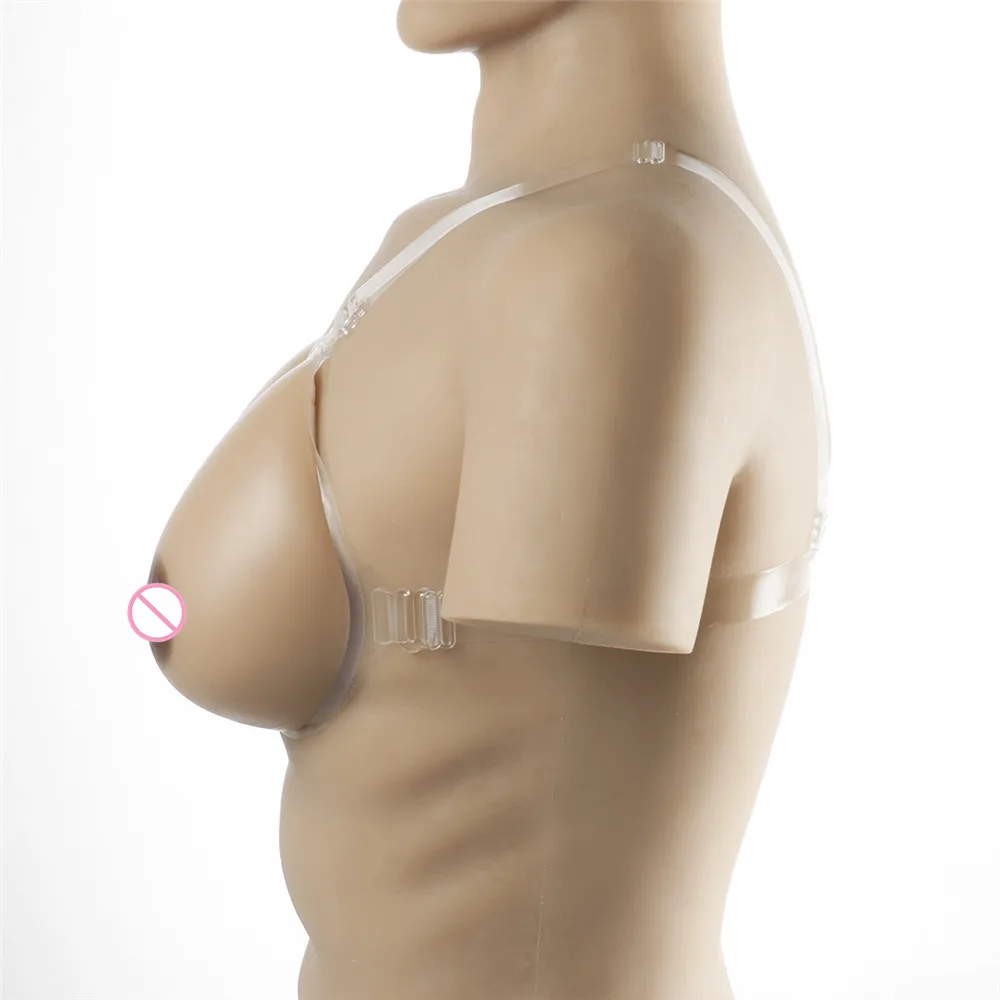 Ультра-мягкая силиконовая грудь формы 1400 г/пара силиконовый бюстгальтер не нужно никаких клеев для трансвеститов трансгендеров