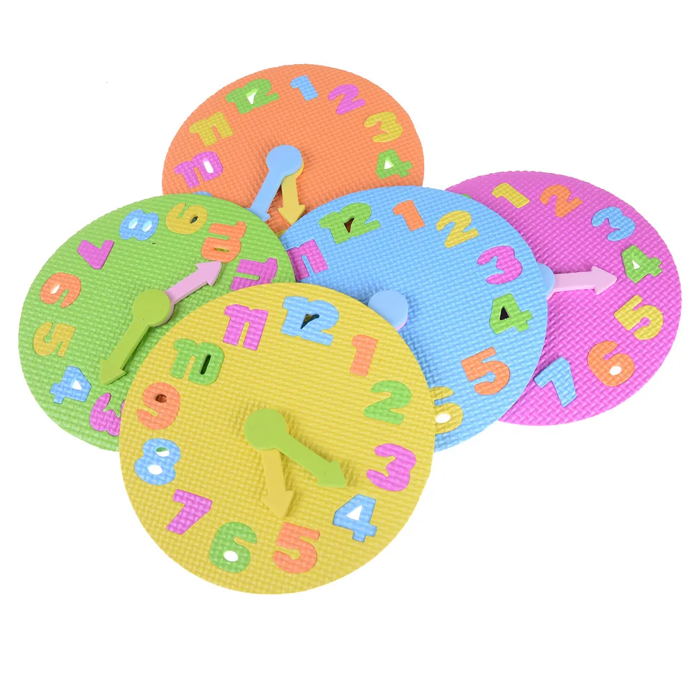 Eva Clock Learning Education Toys Dia 19cm Fun Math Game For Children Baby Toy