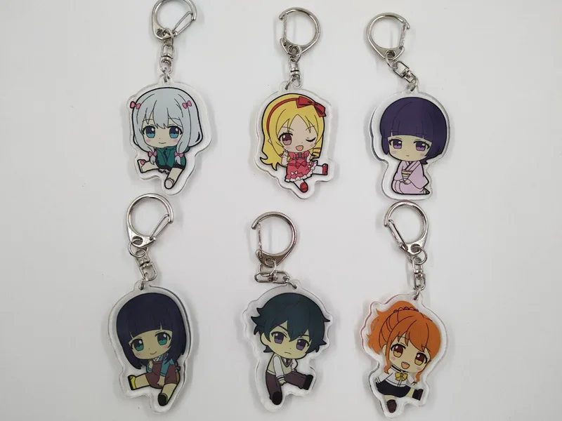 6 Styles Anime Model Eromanga Sensei Izumi Sagiri Yamada Elf Senjyu Muramasa Amelia Armeria Action Figure Acrylic Keychain 6cm | Игрушки и