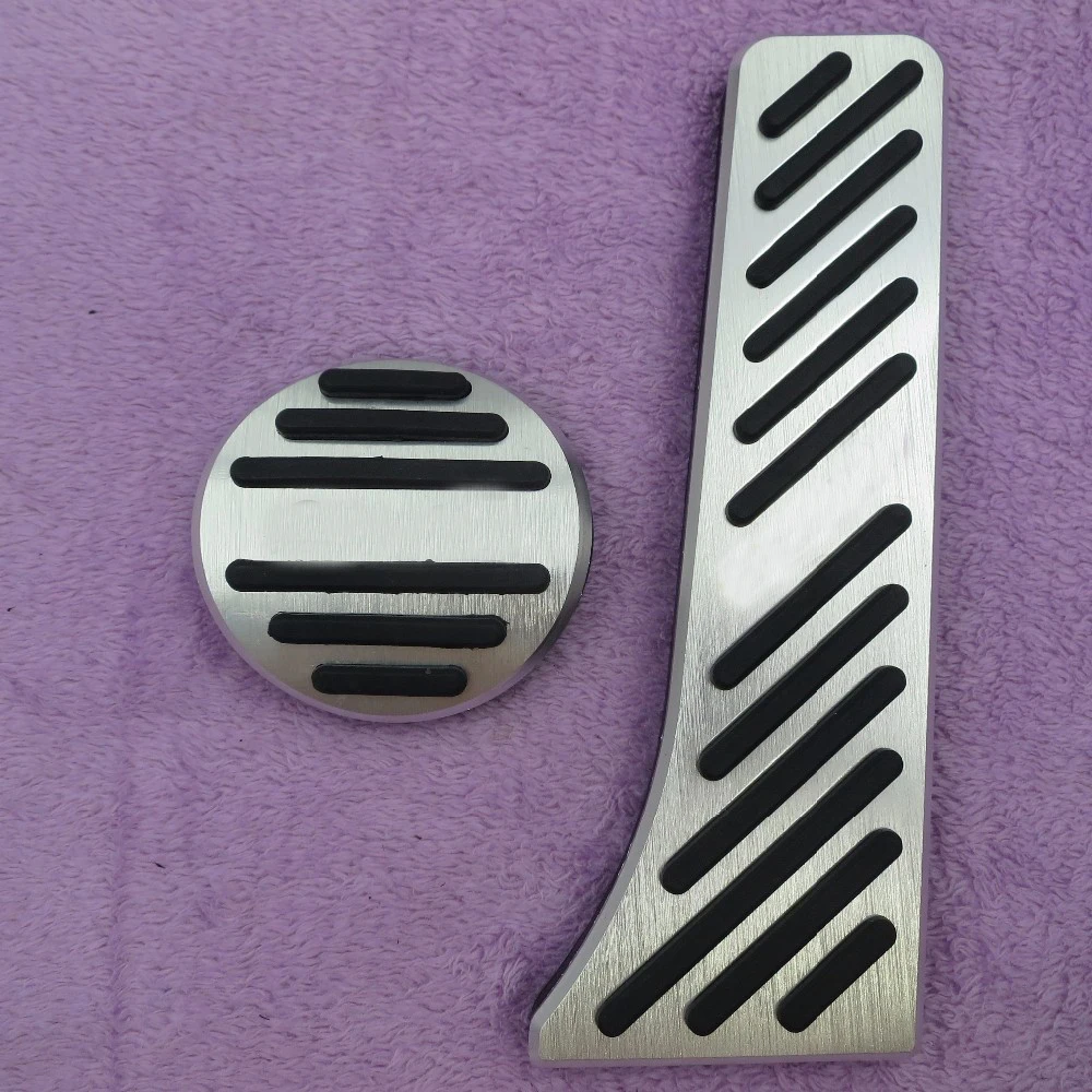 Aluminum Car Accessories Gas Brake Accelerator Foot Rest Pedal Pad Styling Sticker Cover For Benz Smart Fortwo Elf 2009-2014 Car Accessories Car Pedals Pedal Cover