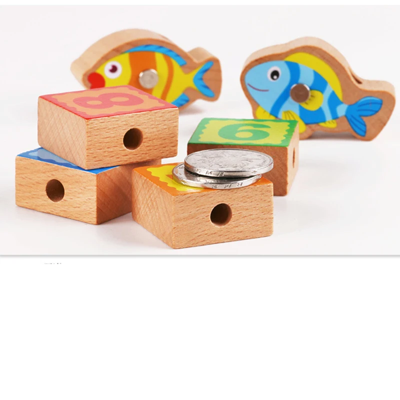 HziriP комбо магнитные числа рыболовные бисерные деревянные игрушки игра головоломка на открытом воздухе Веселая обучающая игрушка для детей подарки на день рождения