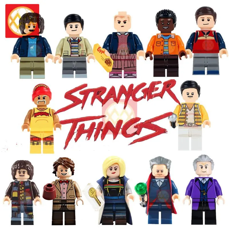 

Doctor who Hulk Hogan building blocks stranger things Kobe lucas Will Eleven Curry Bricks kids Toys for children Freddie Mercury