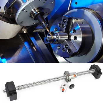

linear guide 400mm Ball Screw +Nut BK/BF12 Bracket Base6.35*10mm Coupler Set Ball Screw+ball nut housing + couplingscrew support