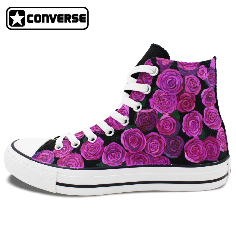Prix pour Violet Roses Floral Conception Originale Femmes Hommes Chaussures Homme Femme Converse All Star Peint À La Main Chaussures High Top Sneakers Cadeaux Prix pour Violet Roses Floral Conception Originale Femmes Hommes Chaussures Homme Femme Converse All Star Peint À La Main Chaussures High Top Sneakers Cadeaux