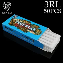 50 шт./кор. иглы татуировки 3RL круглый вкладыш готовых стерилизованные microblaning иглы татуировки 1203RL для тату-салона