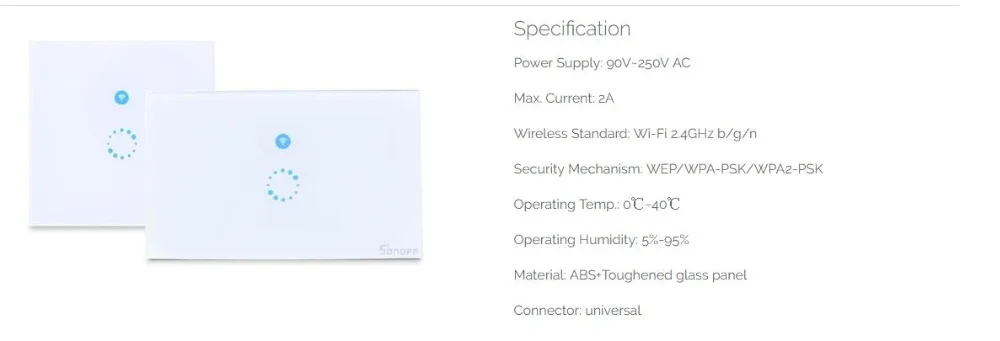 Itead Sonoff сенсорный Wifi переключатель WiFi релейный модуль 220 В беспроводной светильник таймер переключатель, S20 ЕС умная розетка для автоматизации умного дома