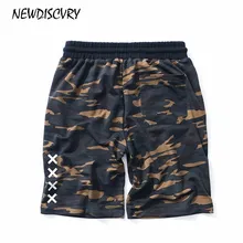 NEWDISCVRY мужские камуфляжные шорты милитари модные летние хип-хоп армейские мужские короткие штаны Уличная Хлопок мужские свободные шорты