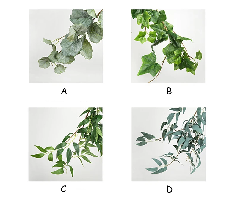 JAROWN Artificial Willow Leaf Plant Vine Wedding Ceiling Winding Layout Rattan Hotel Window Decorations Home Decor Fake Flowers (10)