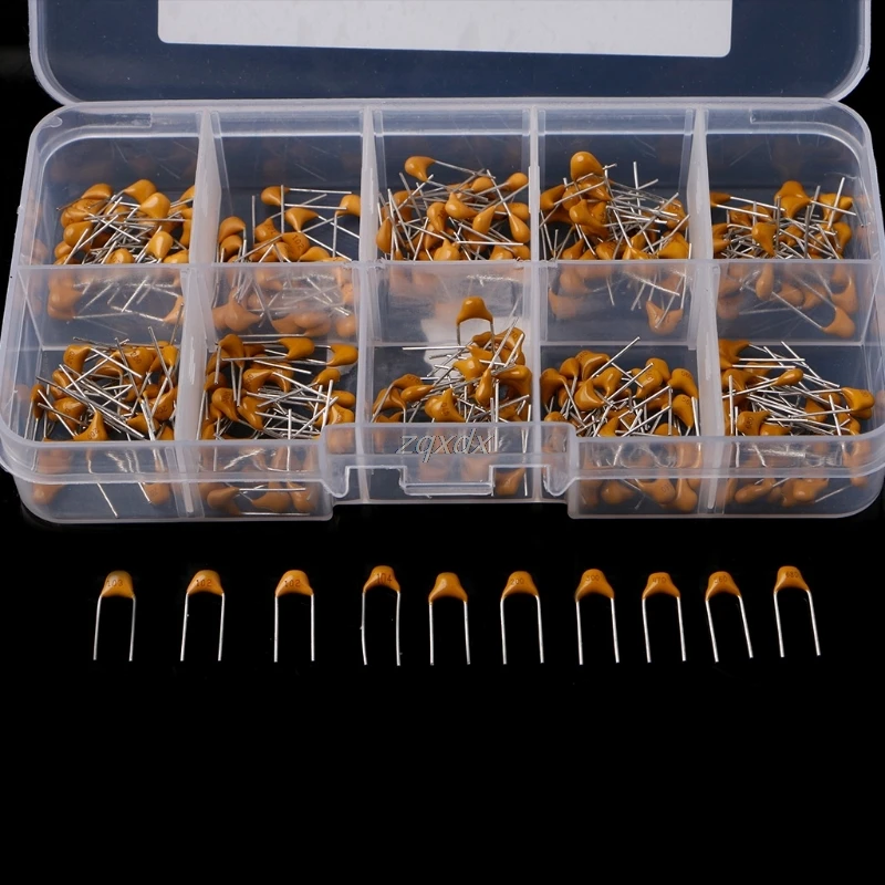 300 Pcs 10 Value 50V 10pF To 100nF Multilayer Ceramic Capacitor Assortment Kit