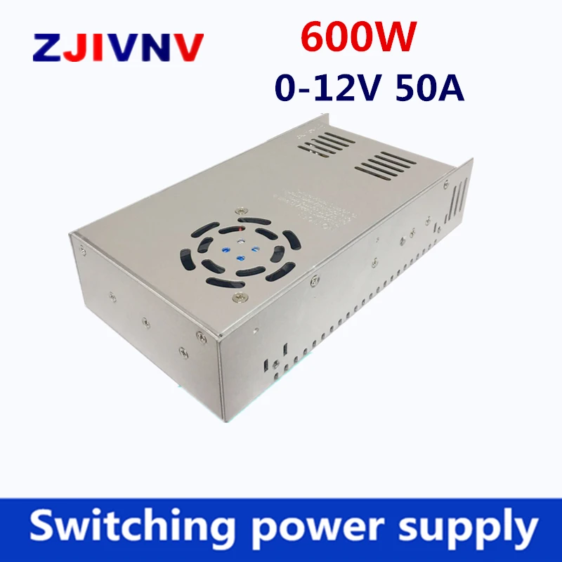 switching power supply 600W output 0-12v 50A input 110/220Vac Driver Transformers TO DC12V SMPS for Led Lamp CCTV switching power supply 600W output 0-12v 50A input 110/220Vac Driver Transformers TO DC12V SMPS for Led Lamp CCTV