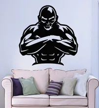 Wall Stickers Vinyl Decal Gym Bodybuilding Iron Sport Fitness Man
