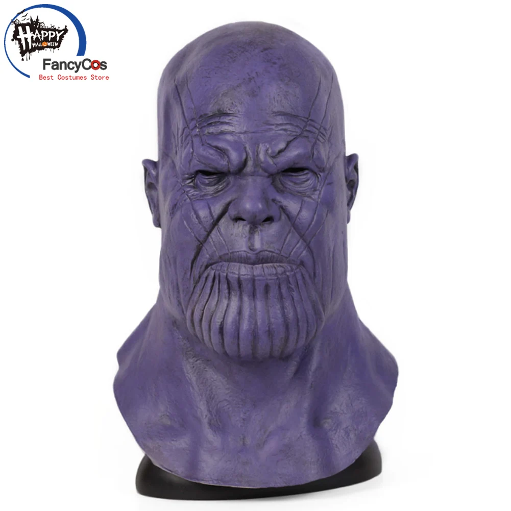Мстители: Endgame Thanos Infinity Gauntlet шлем косплей маска Хэллоуин, латекс маска реквизит подарки маска высокого качества