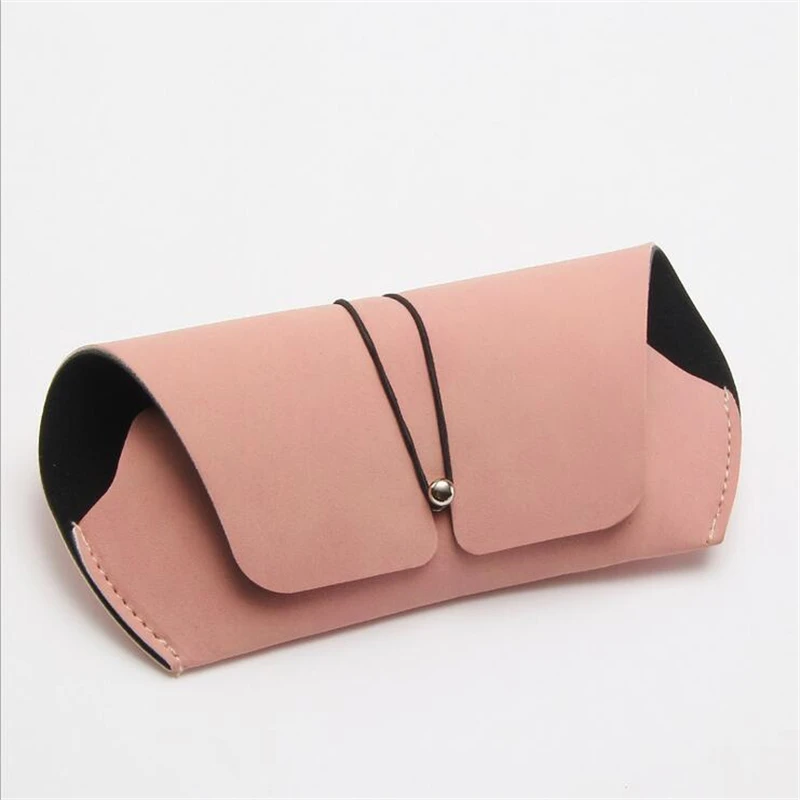 Модная розовая мягкая сумка Портативный чехол для солнцезащитных очков для женщин и мужчин матовый Кожаный Чехол для очков сумка аксессуары