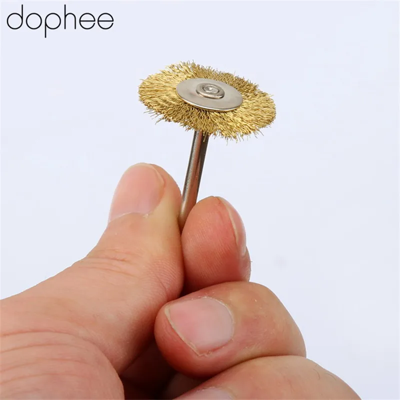 Dophe 10 шт. щетки колеса провода из нержавеющей стали/меди для шлифовального станка